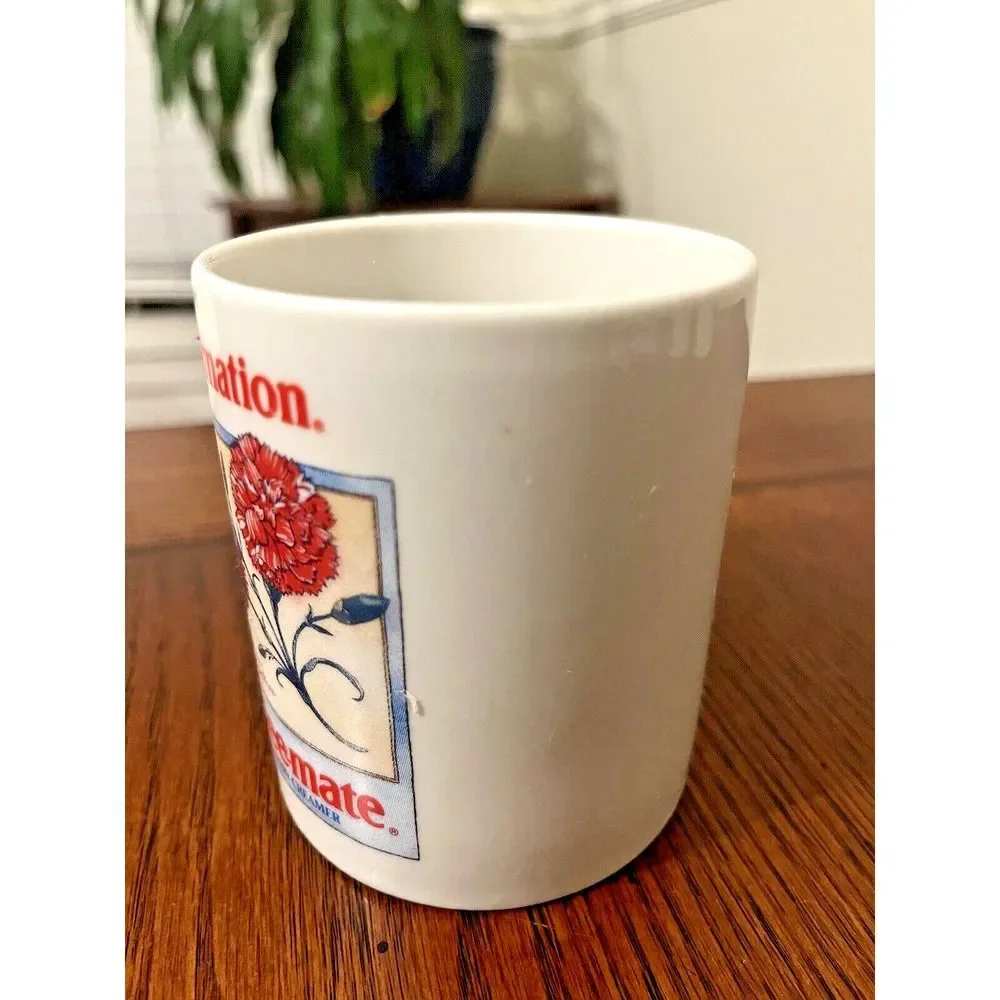 Vtg 1993 Carnation Coffee-mate Coffee Mugs Botanical Collector's Series Lot of 3